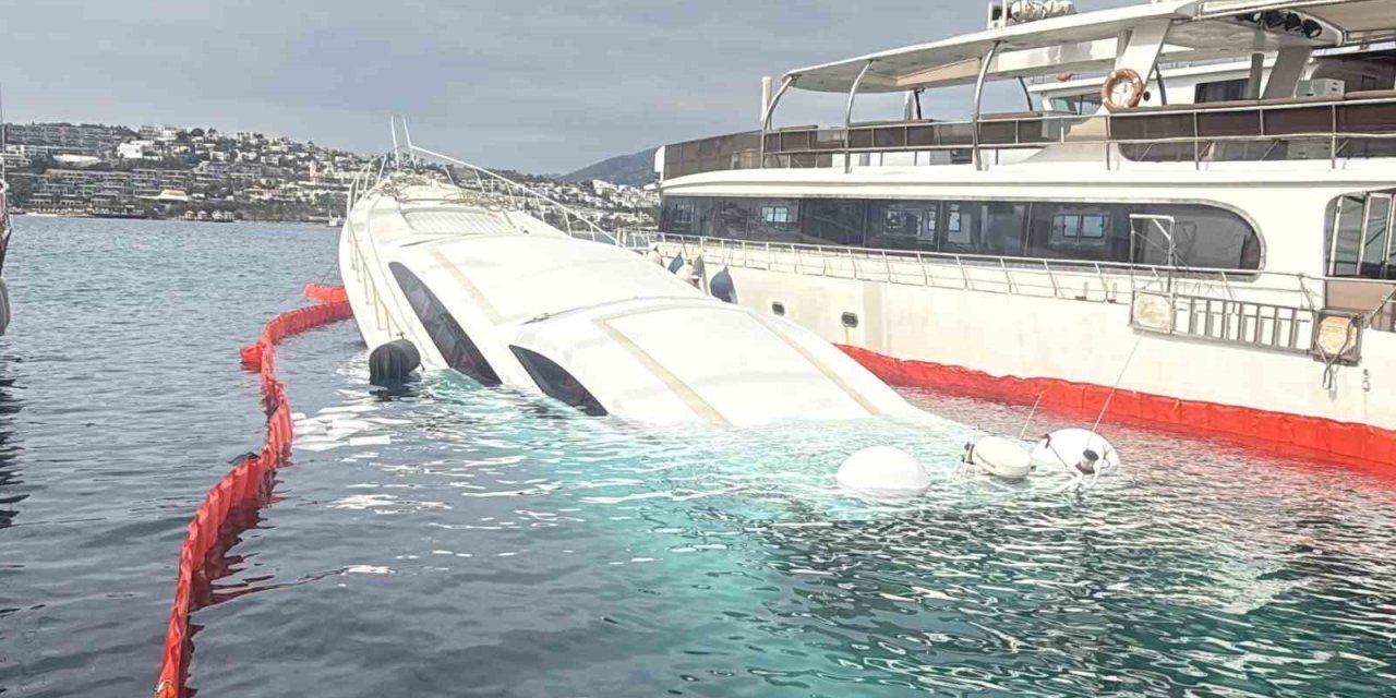 Bodrum’da 40 milyon TL’lik yat sulara gömüldü