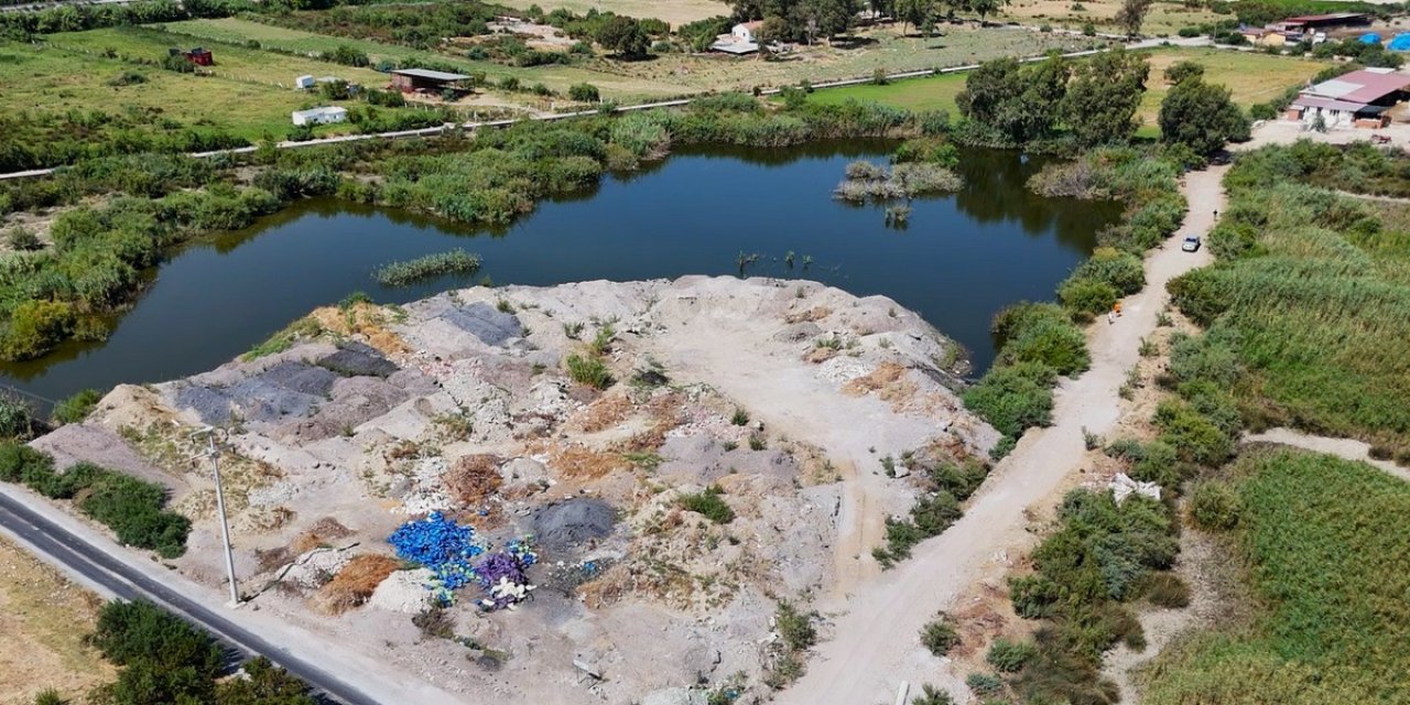 Aydın’da sulak alanlara moloz tehdidi