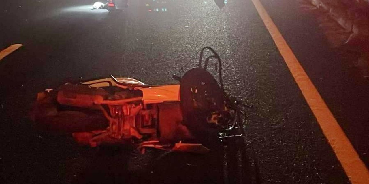 Manisa’da devrilen motosikletin sürücüsü hayatını kaybetti