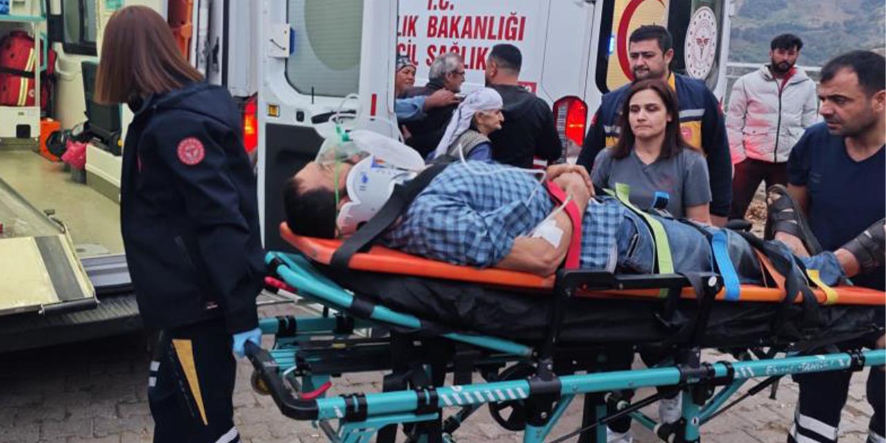 Nazilli’de kamyonet uçuruma yuvarlandı: 3 yaralı