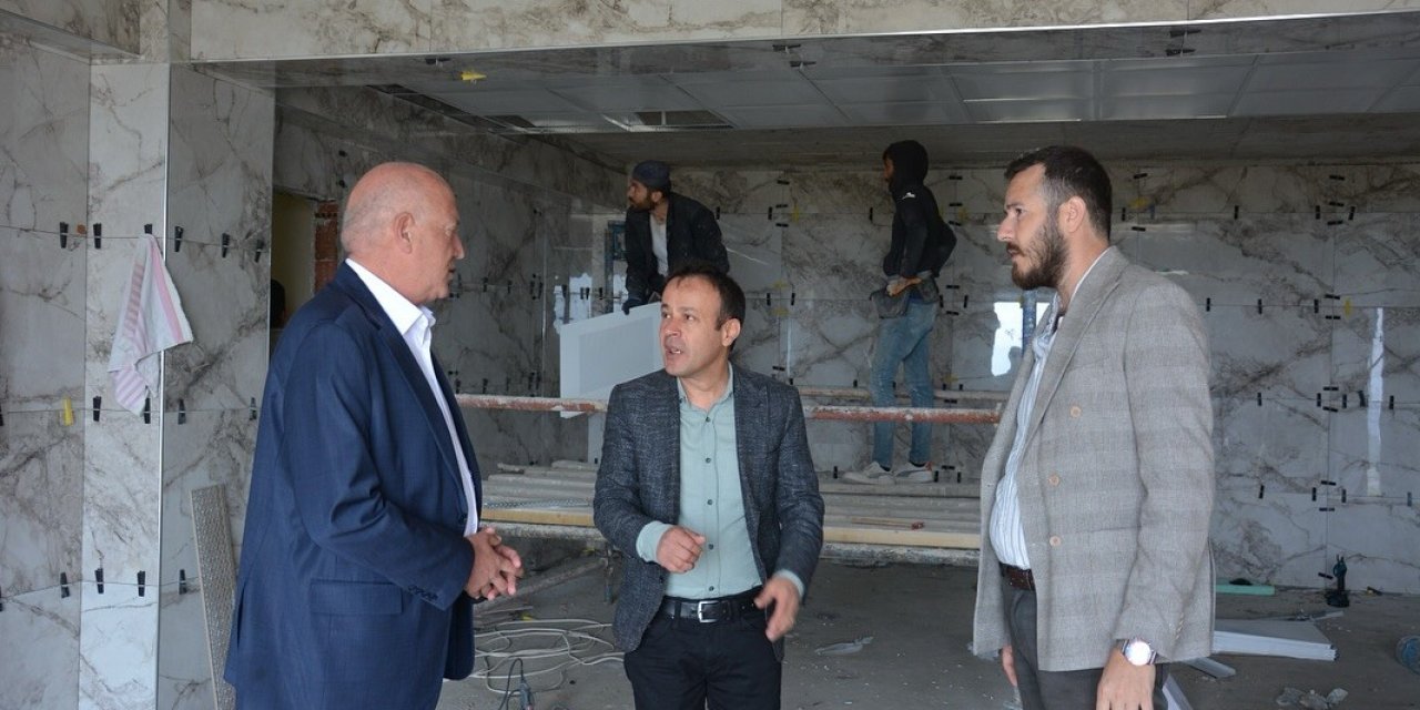 Babadağ sosyal tesislerinde çalışmalar hızla devam ediyor