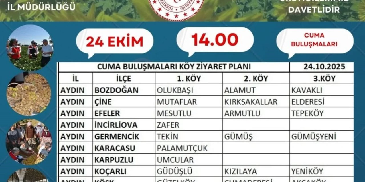 Aydın’da ’çiftçi buluşmaları’ sürüyor