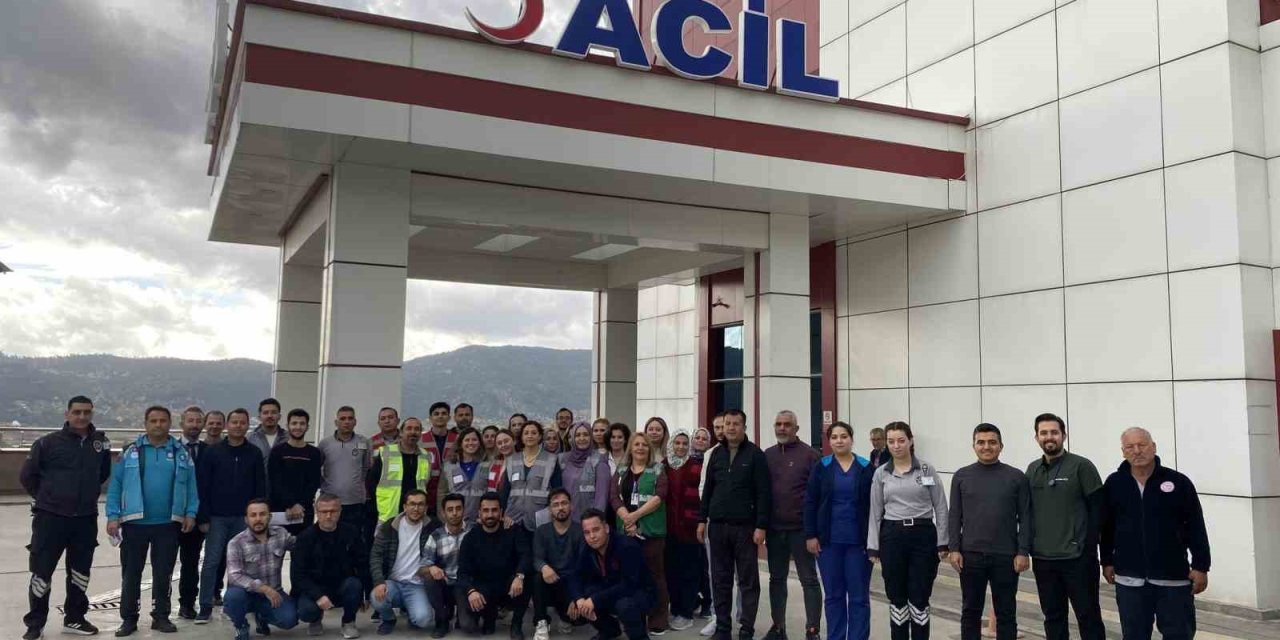 Çameli Devlet Hastanesinde HAP tatbikatı yapıldı