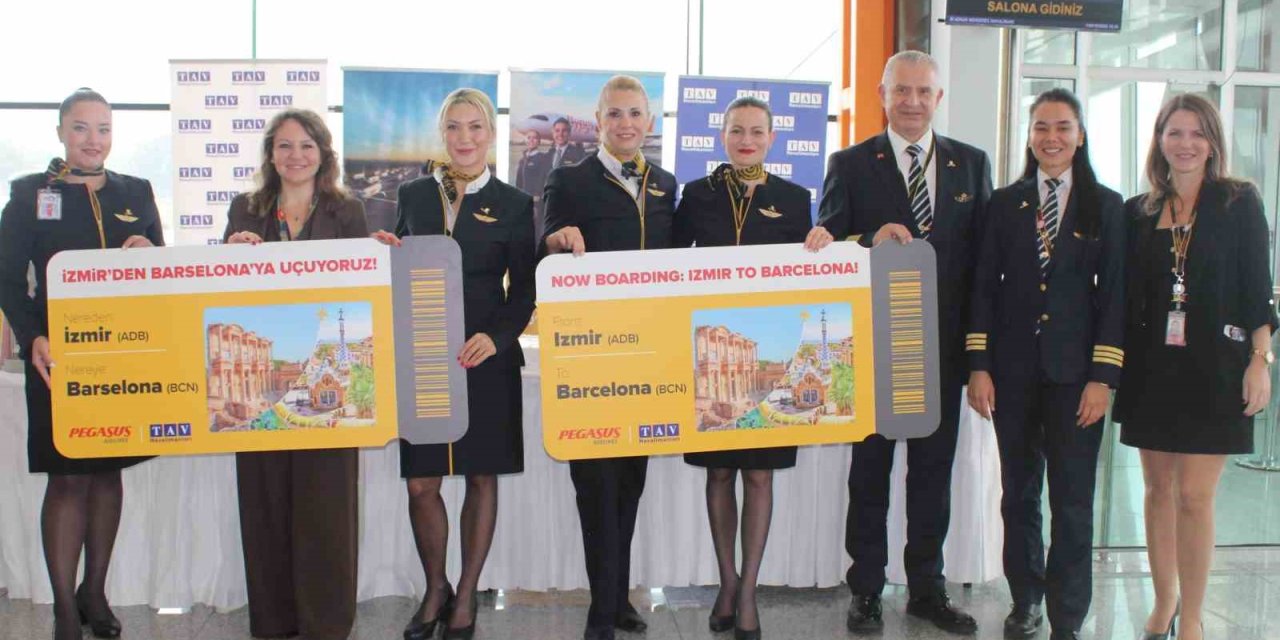 Pegasus Hava Yolları, İzmir’den Barselona’ya direkt uçuş başlattı