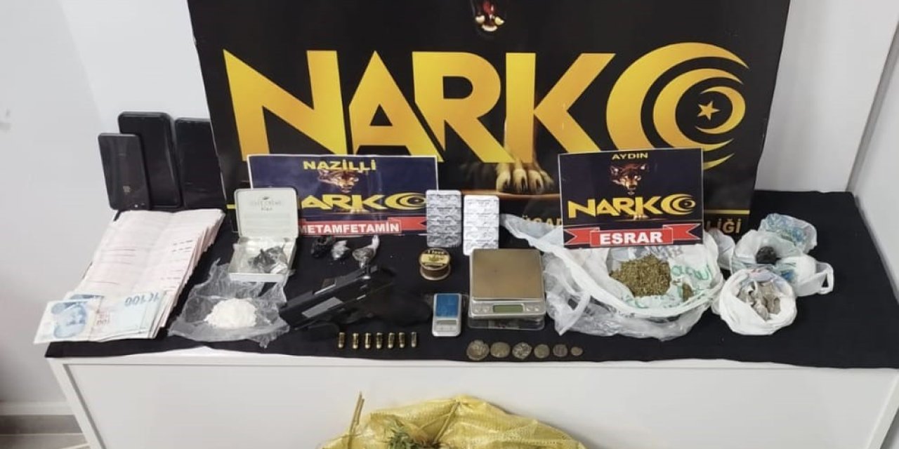 Nazilli’de eş zamanlı uyuşturucu operasyonu: 2 şüpheli tutuklandı