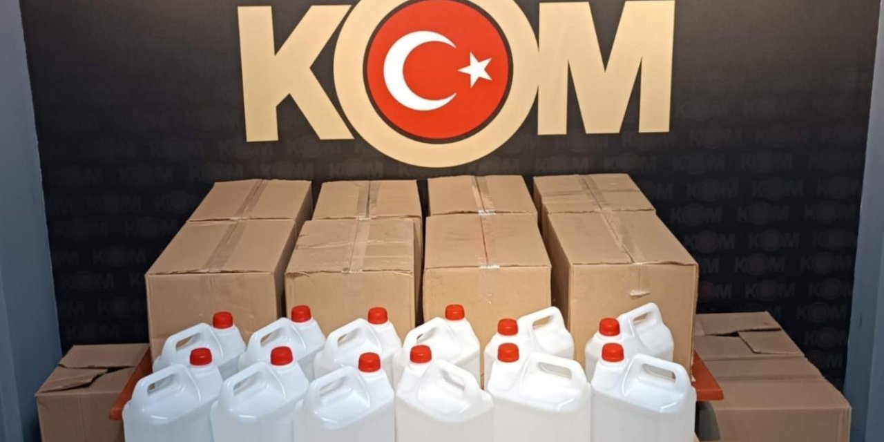 Manisa’da kaçak alkol operasyonu