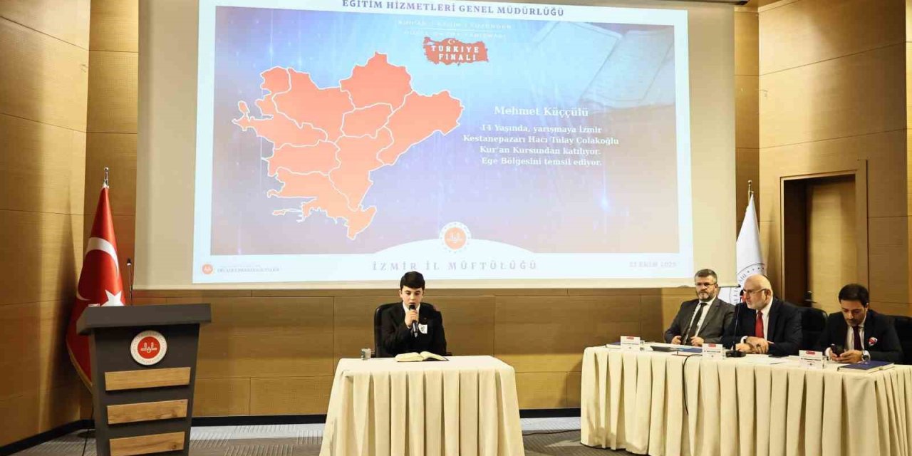 Kur’an-ı Kerim’i güzel okuma yarışmasının Türkiye finali İzmir’de yapıldı