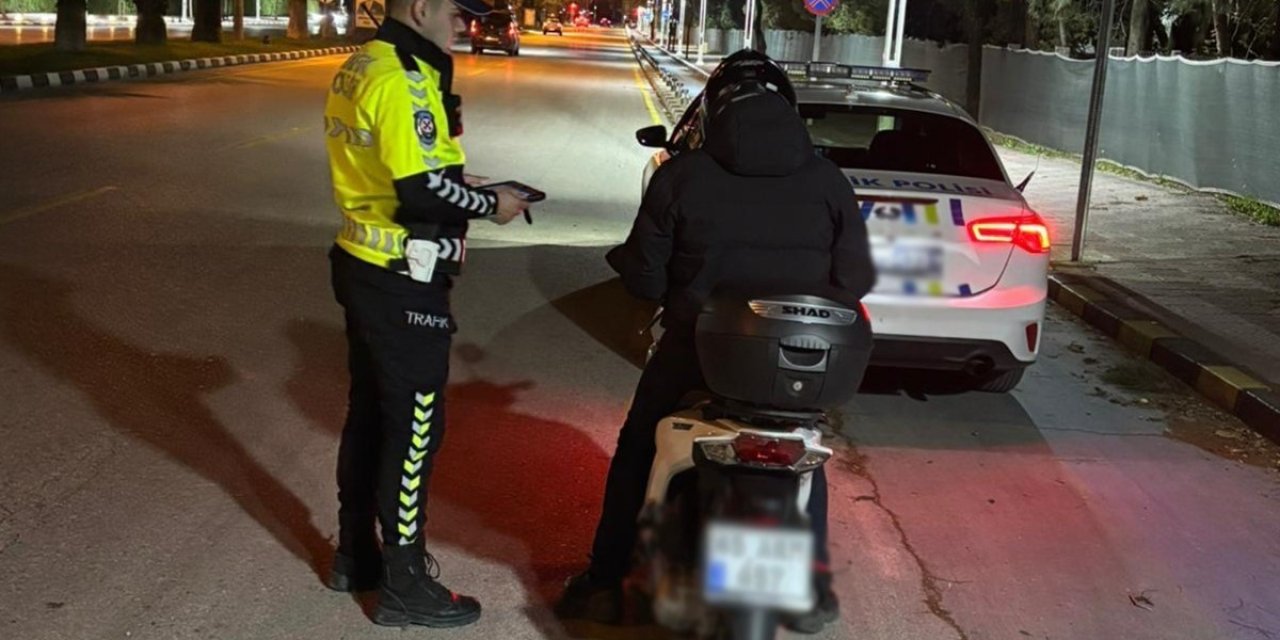 Motosiklet denetiminde ceza yağdı