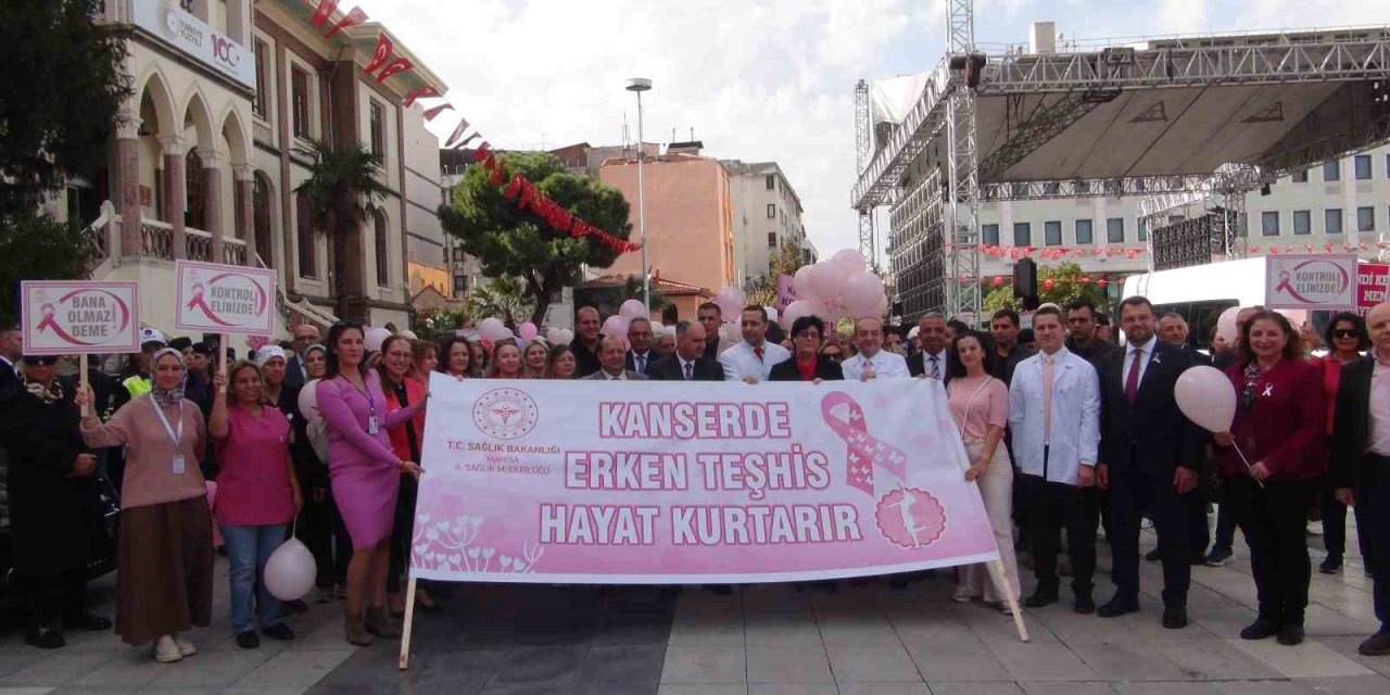 Kanserde erken teşhisin önemine dikkat çekmek için yürüdüler