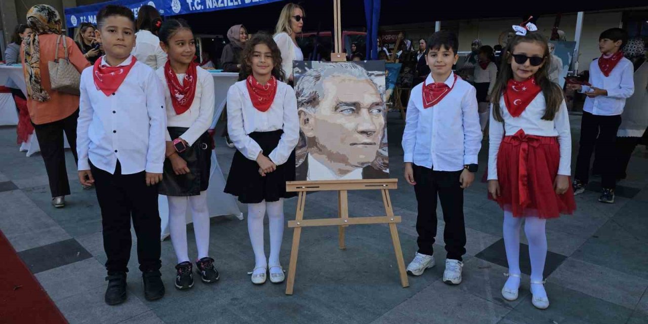 Nazilli’de ‘Cumhuriyet Çocukları Resim Sergisi’ açıldı
