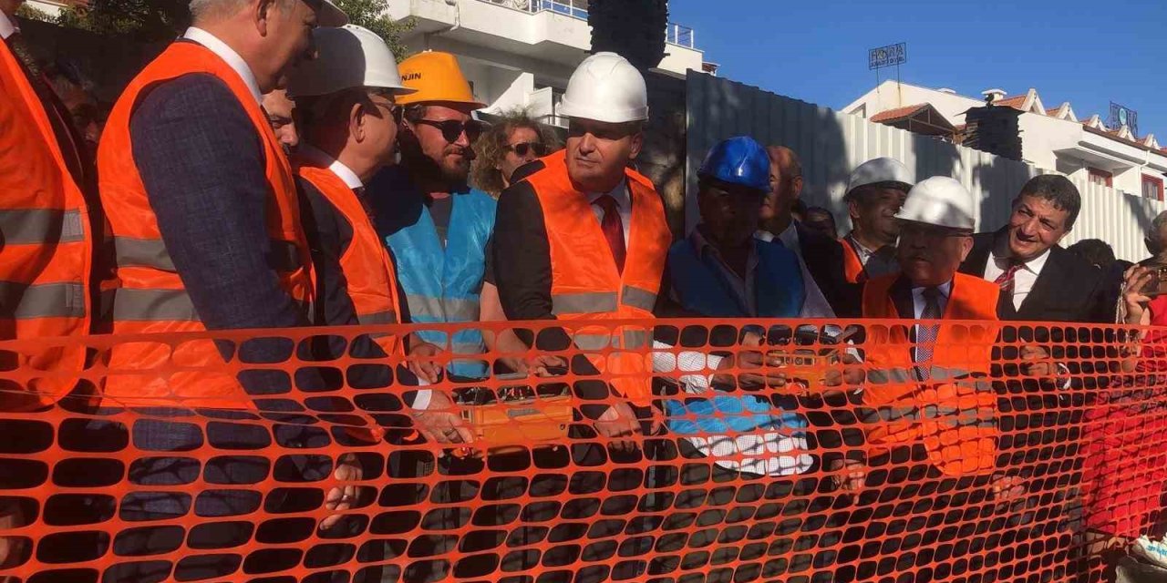 Muğla Valisi Akbıyık, Datça’daki hayırsever okulunun temelini attı