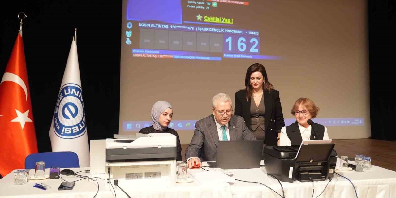 EÜ’de "İŞKUR Gençlik Programı"na katılacak öğrenciler kura ile belirlendi