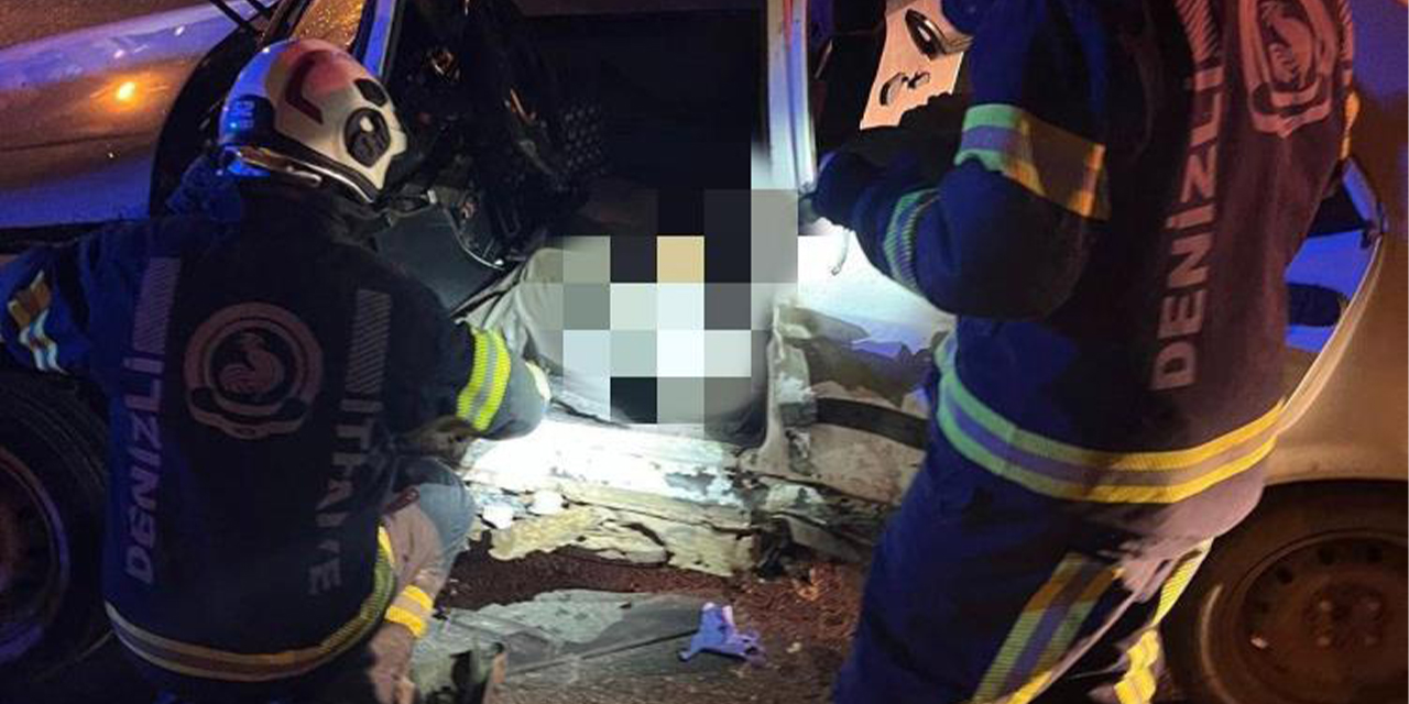 Tali yoldan ana yola bağlanmak isteyen otomobil ile kamyonet çarpıştı; 1 ölü