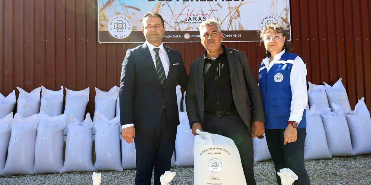 Muğla Büyükşehir’den Kırsal Kalkınmaya 330 tonluk yem tohumu desteği