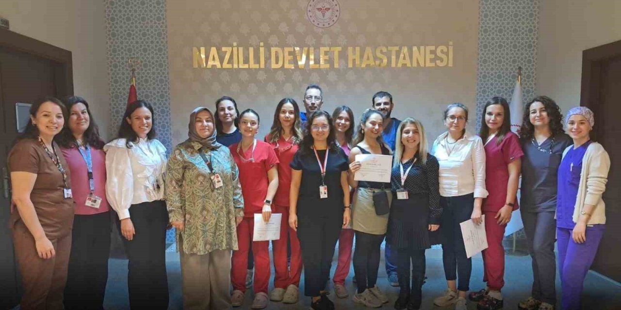 Nazilli’de ameliyathane hemşireleri sertifikalarını aldı
