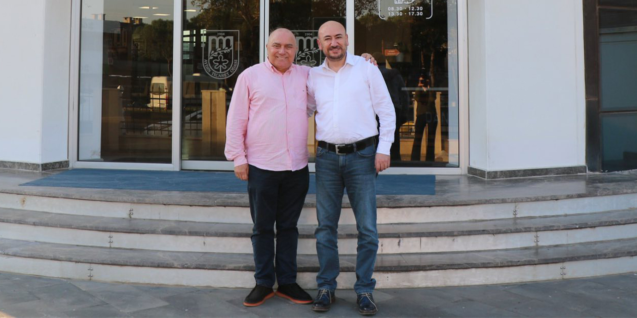 AYTO Başkanı Ülken, eski başkan Hakkı Dokuzlu’yu ağırladı