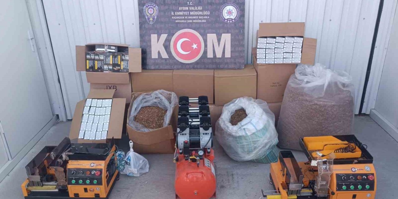 Aydın’da kaçak tütün operasyonu: 68 bin makaron ele geçirildi