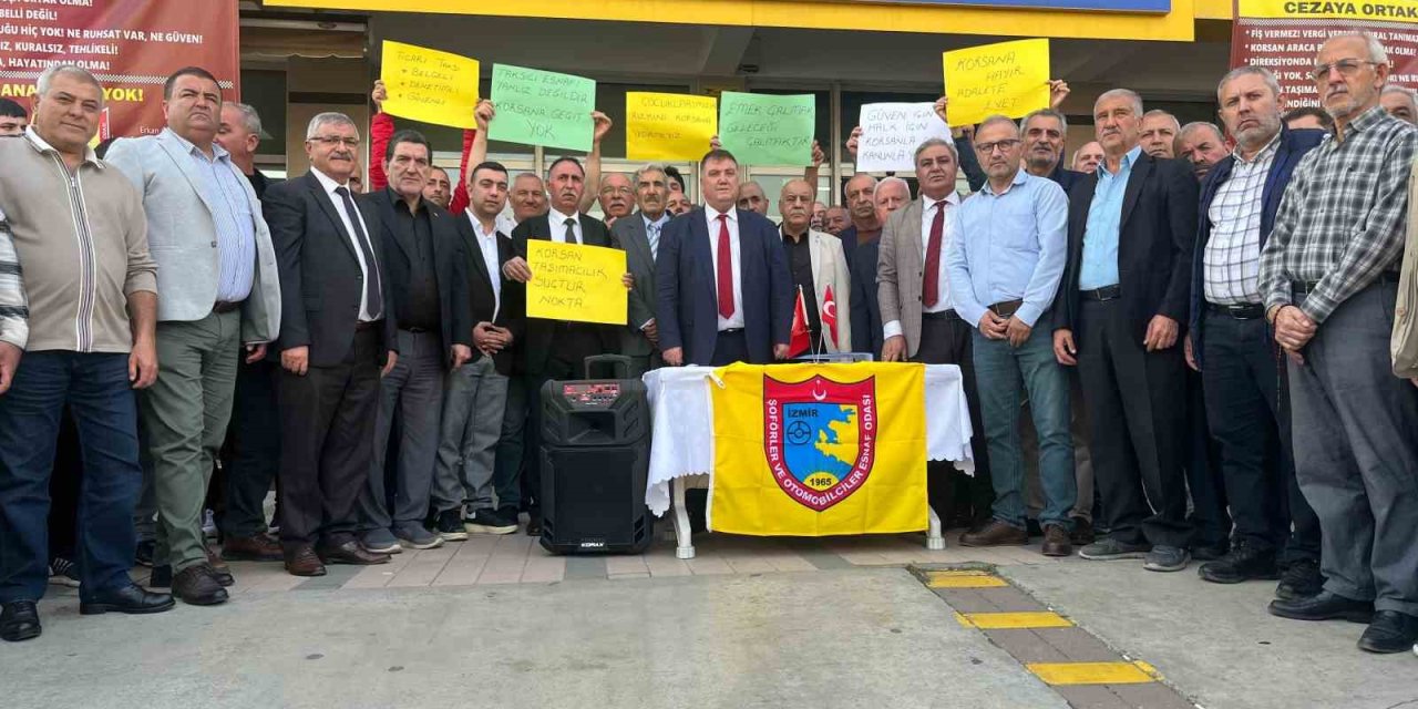 İzmir Şoförler ve Otomobilciler Esnaf Odası, korsan taşımacılığa karşı ses yükseltti