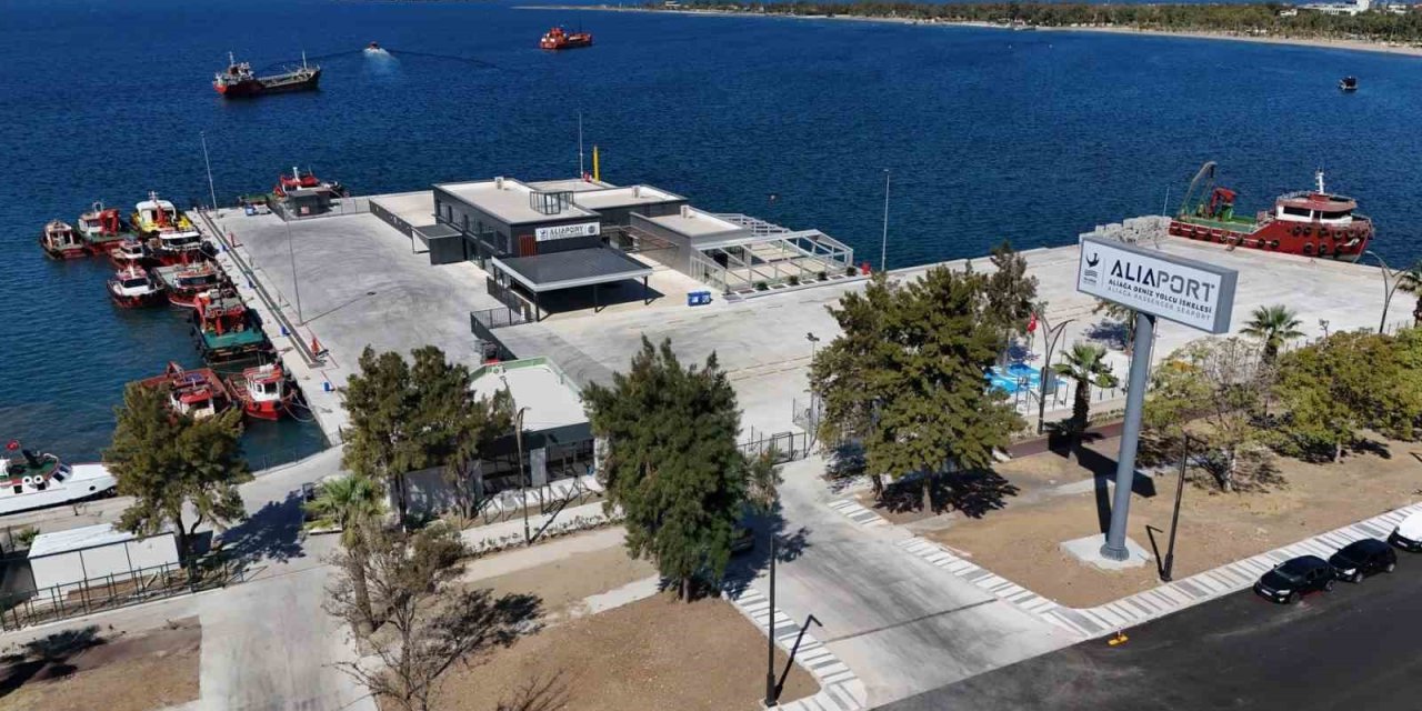 Aliağa’yı Ege adaları ile birbirine bağlayacak olan Aliaport Deniz Yolcu İskelesi hizmete hazır