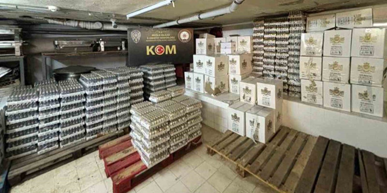 Muğla’da 28 bin 896 şişe gümrük kaçağı alkol ele geçirildi