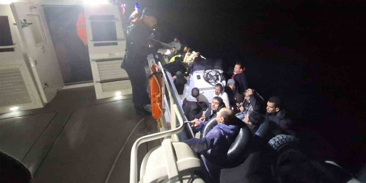 Bodrum’da 5’i çocuk 26 düzensiz göçmen kurtarıldı