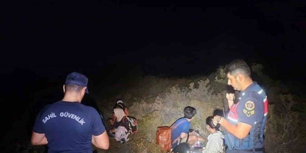 Günlüklü koyunda 3’ü çocuk 4 düzensiz göçmen yakalandı