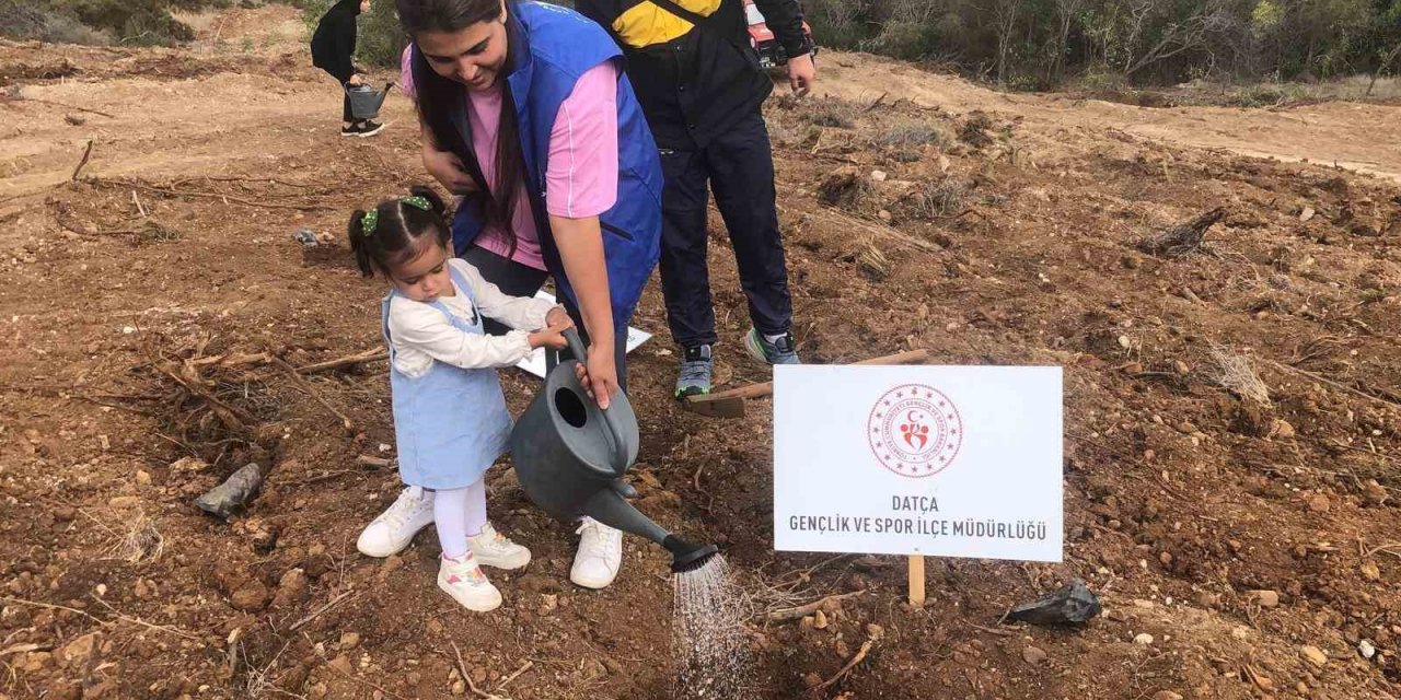 Datça’da fidanlar toprakla buluştu
