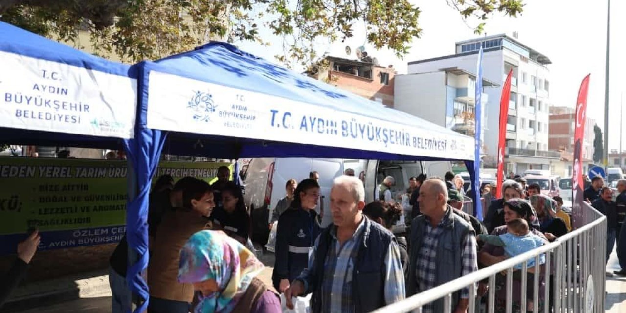 Aydın Büyükşehir kışlık fideleri Germencikliler ile buluşturdu