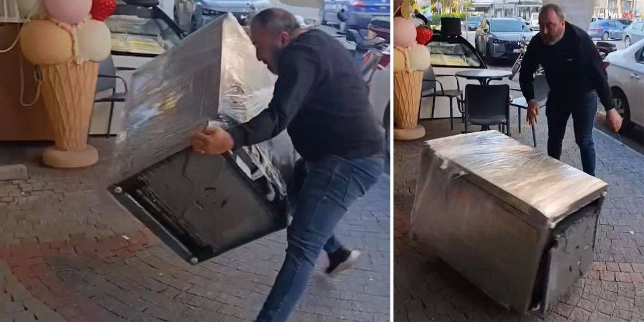 Aydın’da teşhir ürünü iddiası: Tepkisini bulaşık makinesini yere atarak gösterdi