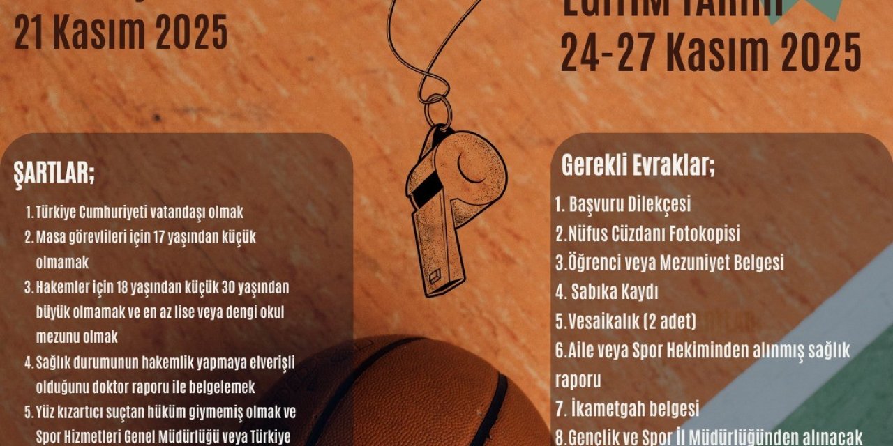 Aydın’da basketbol hakemliği için süreç başladı