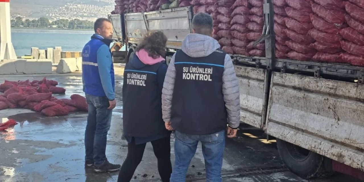 27 ton belgesiz kara midyesi ele geçirildi