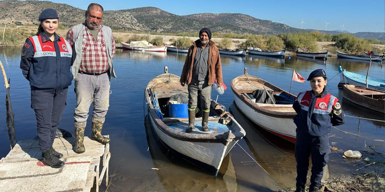 Bafa Gölü’nde hayvanların yaşam alanları kontrol edildi