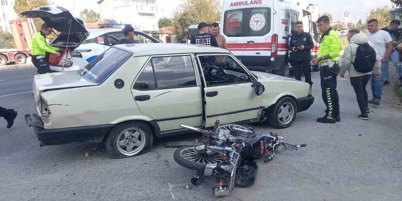 Hatalı sollama kaza getirdi: 2 yaralı