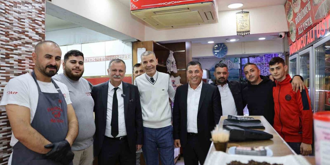 Komşu esnafın sorunlarını yerinde dinledi