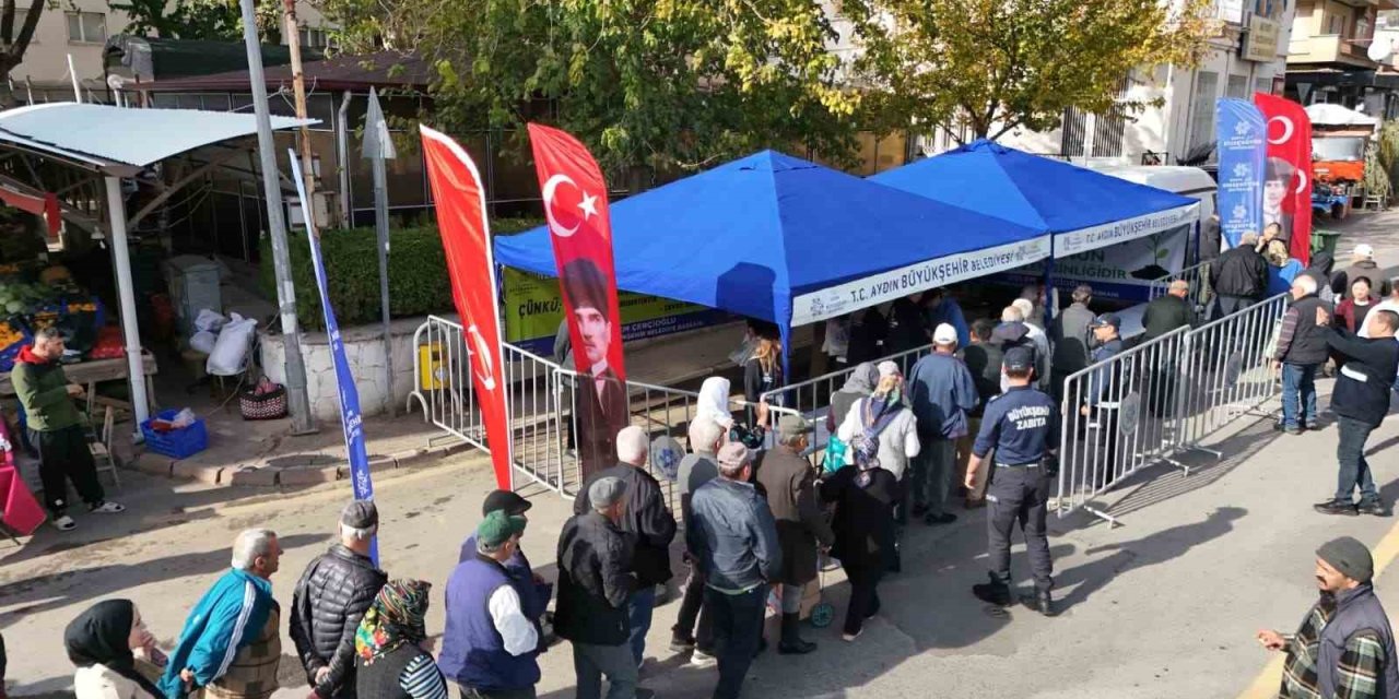Sultanhisar’da kışlık fideler vatandaşlara dağıtıldı