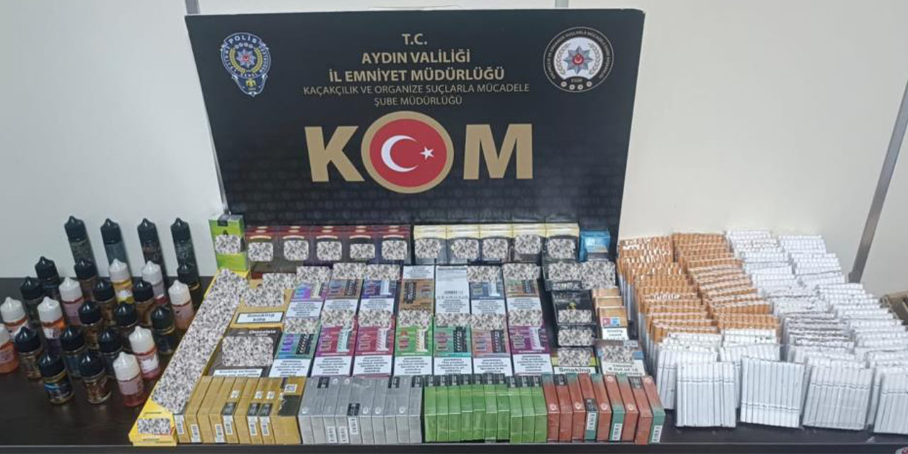 Aydın’da kaçak tütün operasyonu: Çok sayıda ürün ele geçirildi