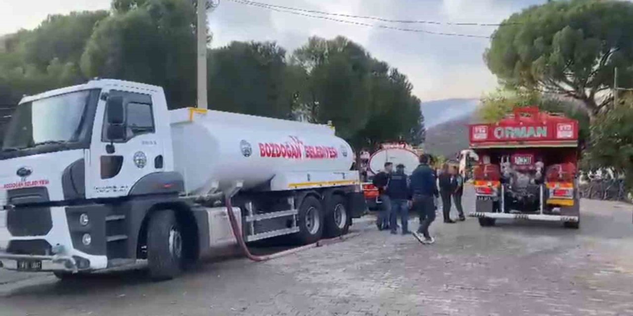 Ziraat alanında başlayan yangın ormana sıçradı