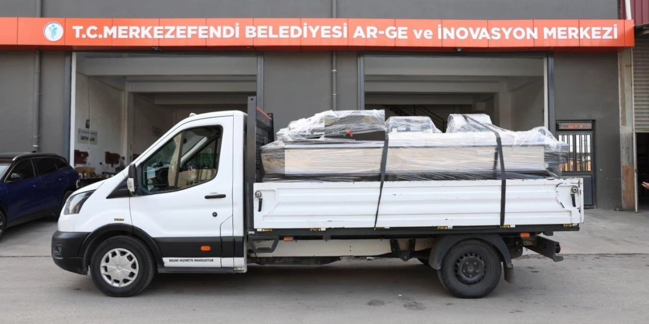 Merkezefendi’nin 33’ncü mama makinesi Çerkezköy’e teslim edildi