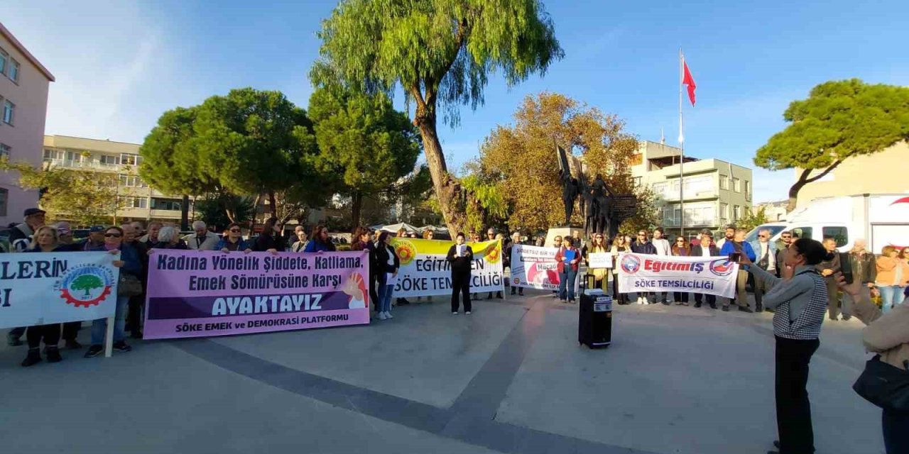 Söke’de Kadına Şiddete Karşı Farkındalık Yürüyüşü düzenlendi