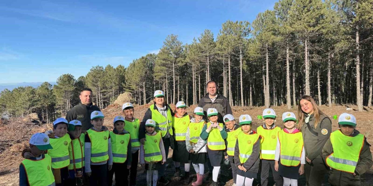 Çineli öğrencilere orman faaliyetleri anlatıldı