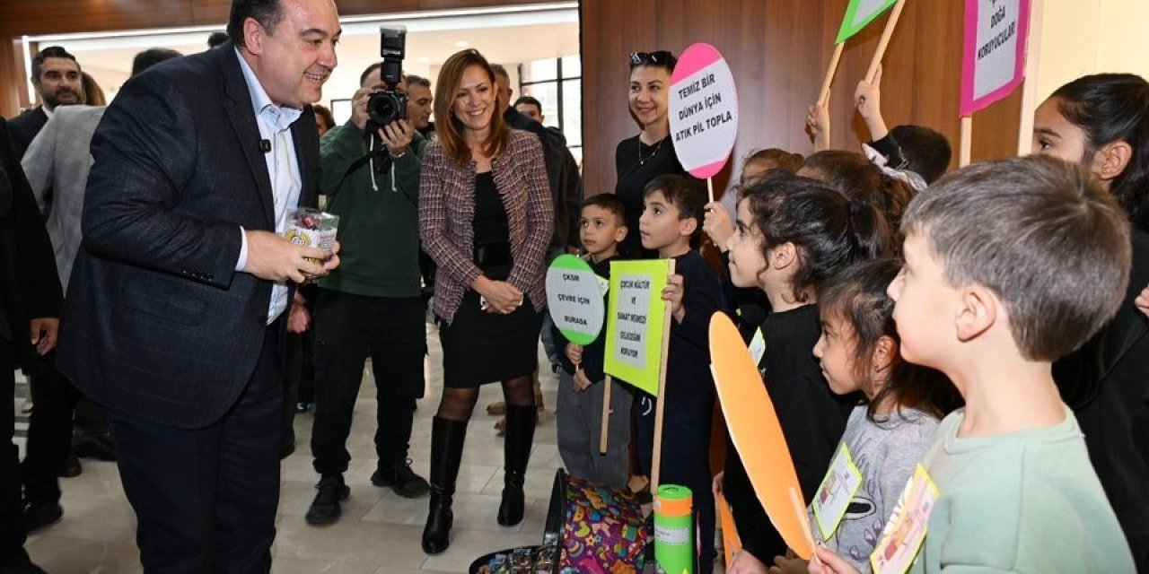 Manisa’da atık piller fidana dönüşüyor