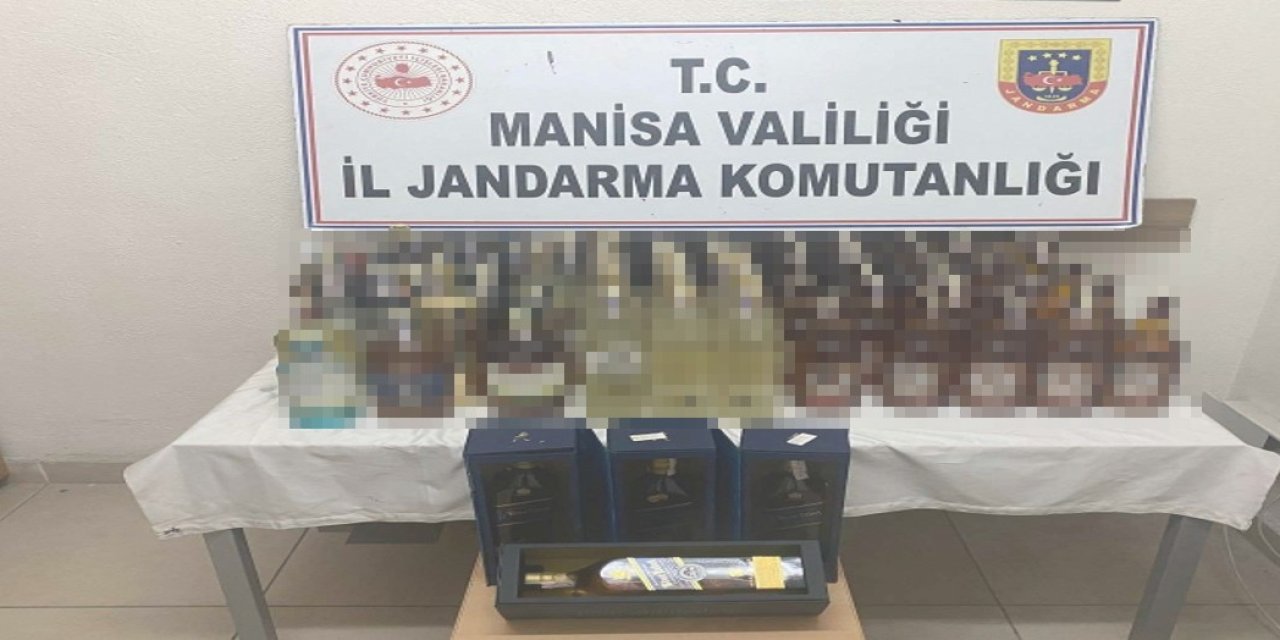 Akhisar’da jandarmadan kaçak alkol ve tütün operasyonu