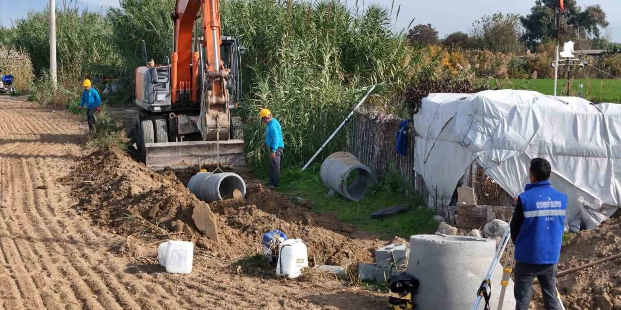 Atça’da kanalizasyon hattı yapımı başladı