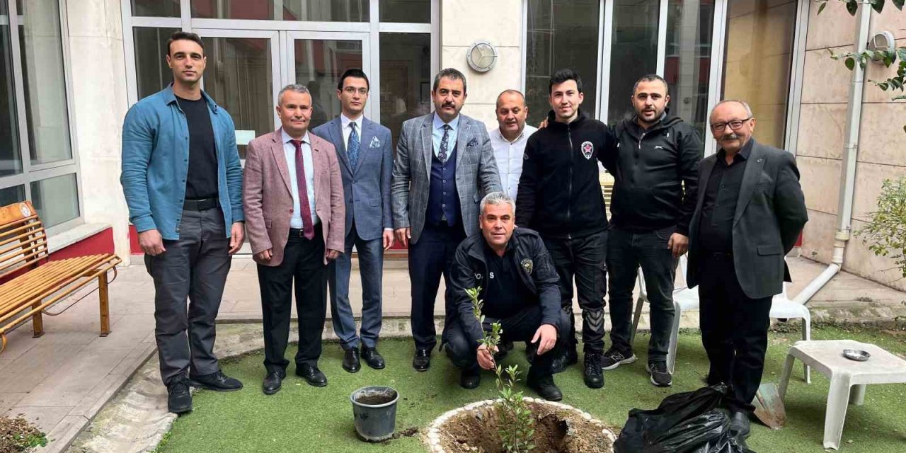 Turgutlu adliyesinde ağaçlandırma çalışması