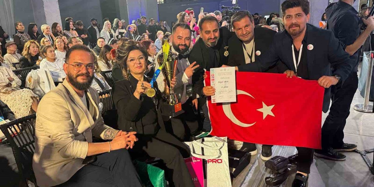 Acıpayamlı kadın kuaför Asian Global Cup 2025 birincisi oldu