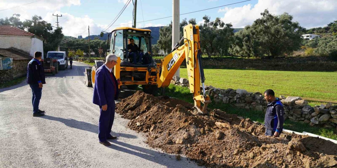 Yatağan Bencik Mahallesi’ndeki içme suyu hattı yenileniyor
