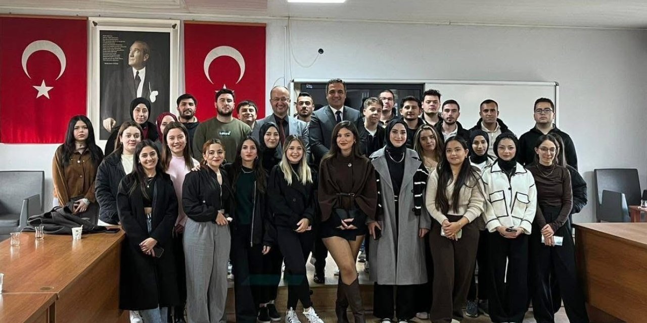 Geleceğin tapu teknikerlerine Kaymakam Dalak’tan mesleki rehberlik