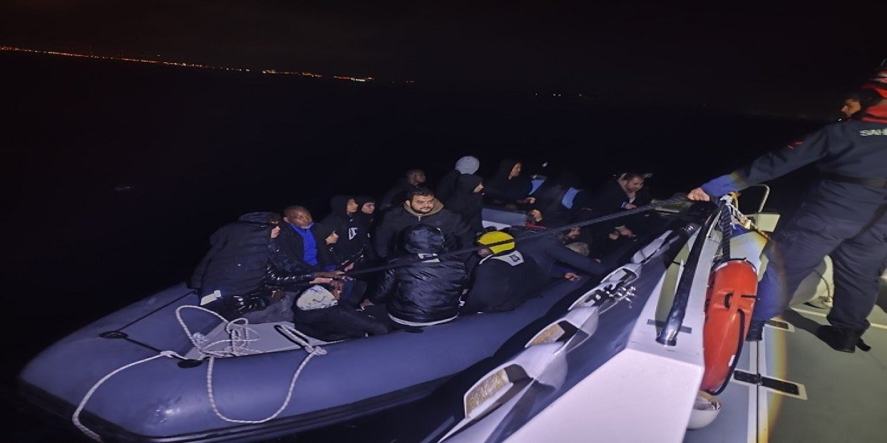 Aydın’da 31 düzensiz göçmen kurtarıldı