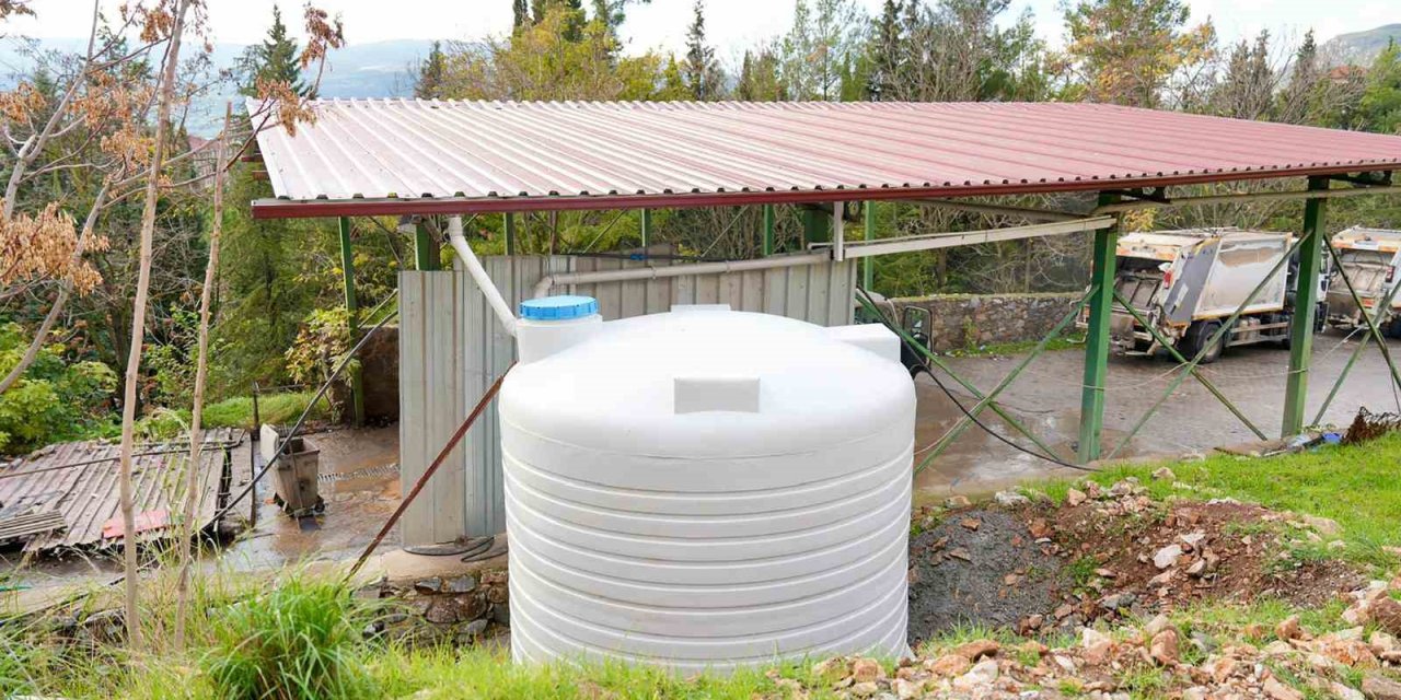 Menteşe Belediyesi yağmur suyu hasadı ile aylık 300 ton su tasarrufu sağlanıyor