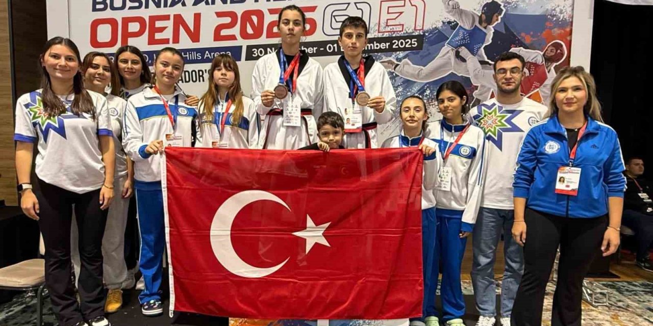 Büyükşehir Taekwondocuları Saraybosna’da Türkiye’yi gururlandırdı